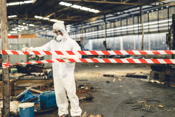 Professional Biohazard technician working in Denver, IA